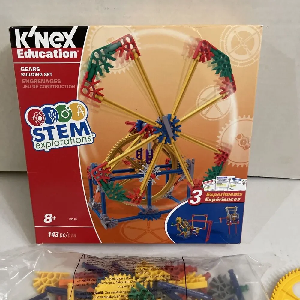 K'NEX Education STEM EXPLORATIONS: Gears Building Set Construction 143 Pieces
